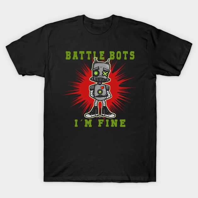 Battle Bots Battlebots robot war combat bots T-Shirt by JayD World